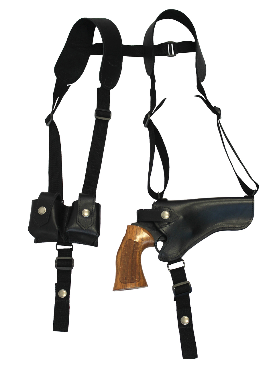 Black Leather Shoulder Holster #A358H - Jamin Leather®