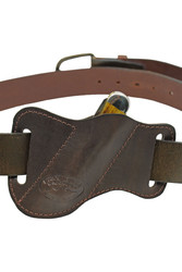 Brown Leather Horizontal Canted Knife Sheath