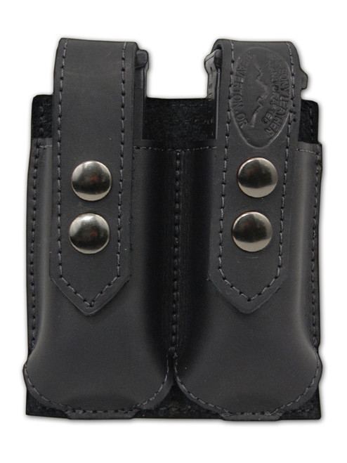 わさび様、専用　MWS ブラックマガジン 2個セット Black Leather Double Magazine Pouch for Single Stack, Double