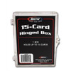 BCW 15-Card Hinged Plastic Trading Card Box