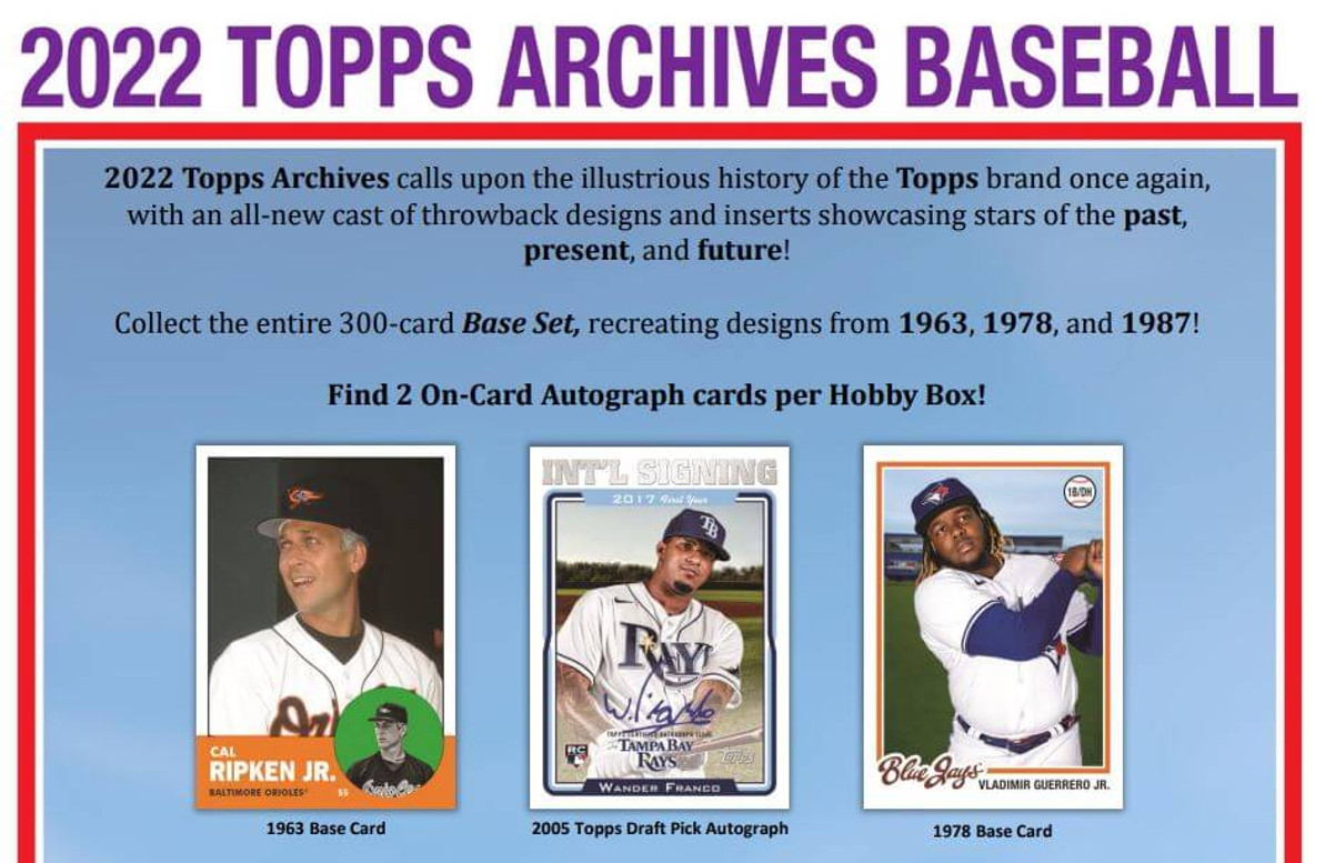 2022 Topps Archives Baseball