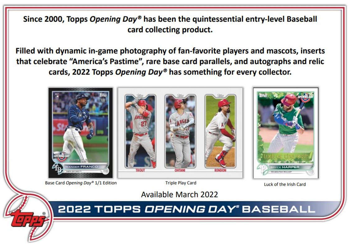 2022 Topps Opening Day Baseball