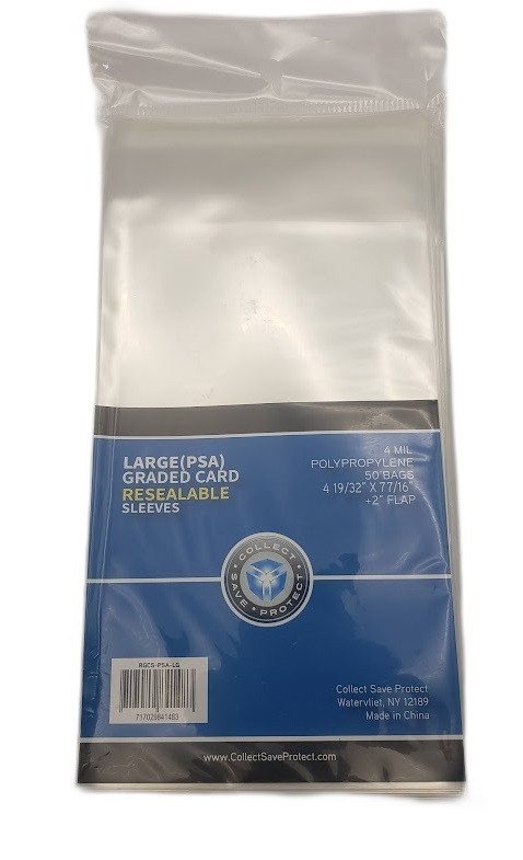 CSP Reseaalable Graded Card Large (PSA) 4 Mil 50CT CSP Reseaalable Graded Card Large (PSA) 4 Mil 50CT