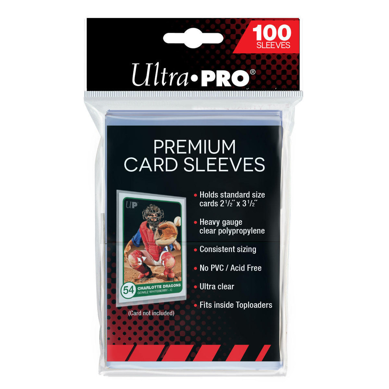 Ultra Pro Premium Trading Card Sleeves (100 Count Pack) Heavy Duty
