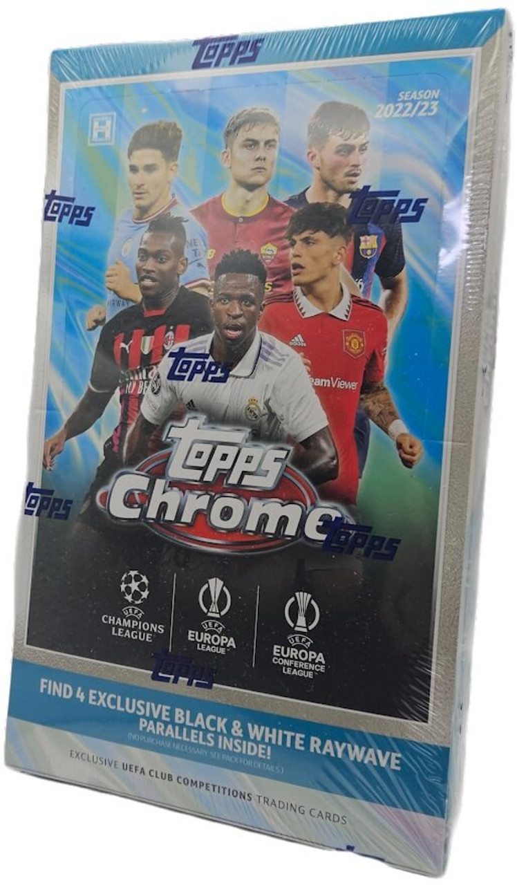 2022-23 Topps Chrome UEFA Club Competitions Soccer Hobby LITE Box