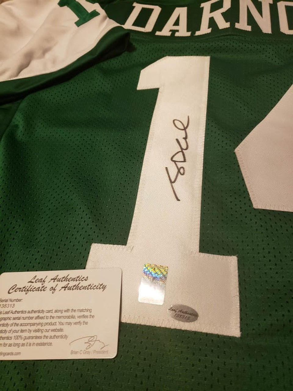 Sam Darnold New York Jets Signed Autographed Jersey Certified Leaf