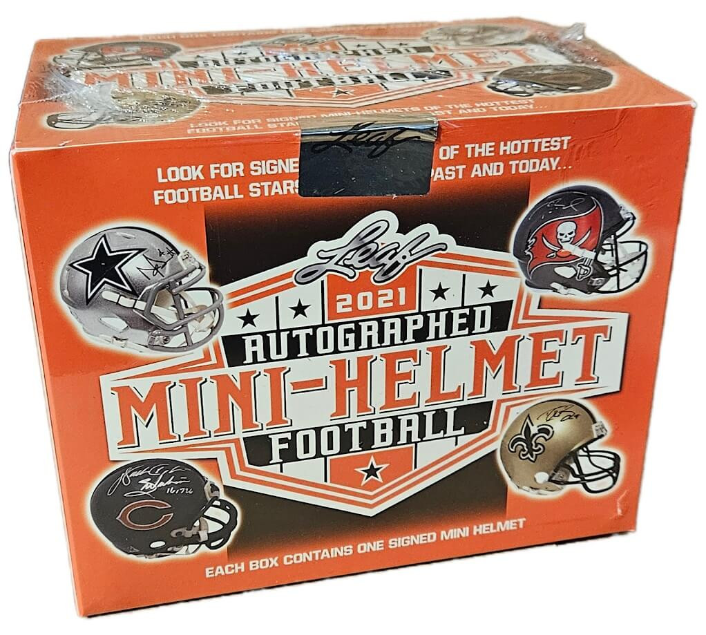 2021 Leaf Football Autographed Mini-Helmet Box