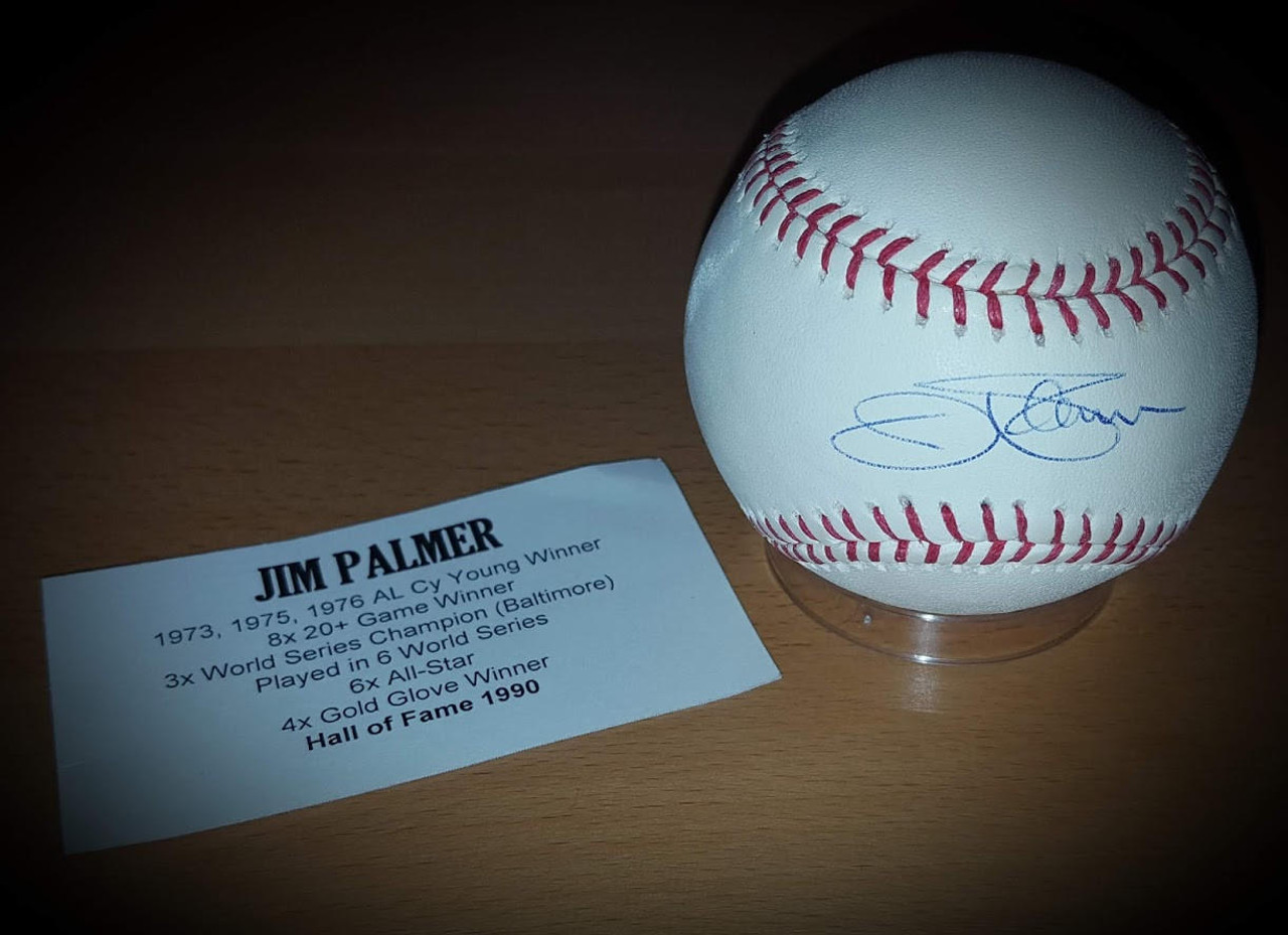 Autographed/Signed Jim Palmer HOF 1990 Baltimore Orange Baseball