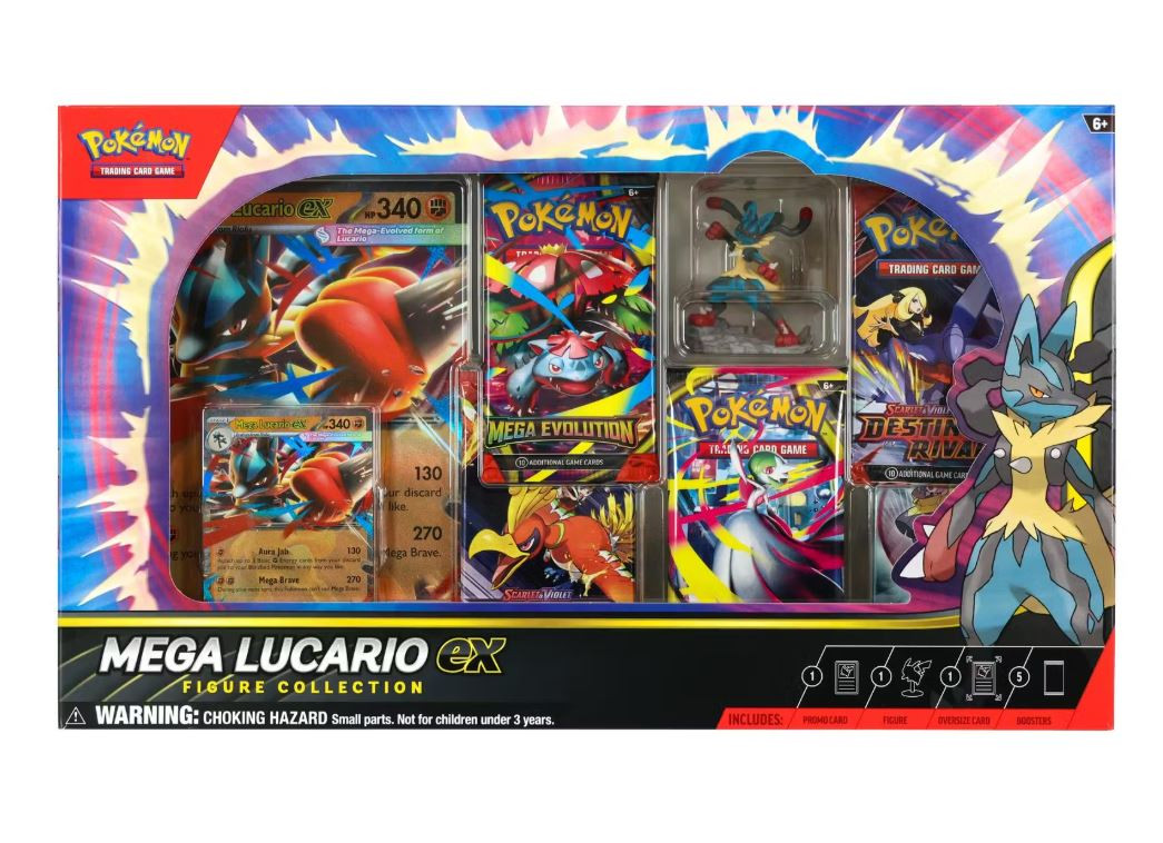 【新品未開封】Mega Lucario EX Figure Box ポケモン Bleecker Trading - Pokemon: Mega Lucario EX Figure Collection Box