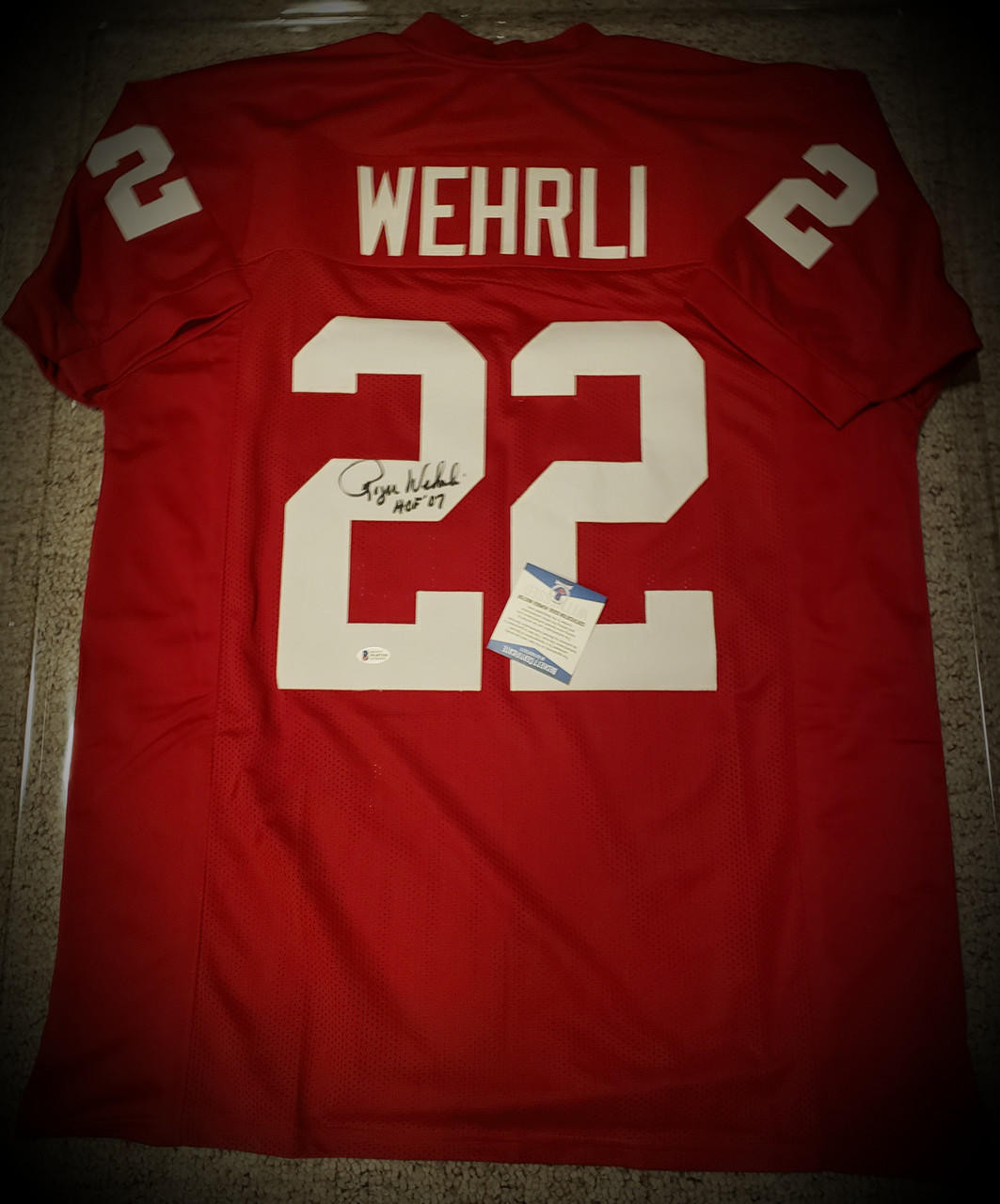 Roger Wehrli St. Louis Cardinals Signed Autographed Jersey Beckett  Authenticated COA