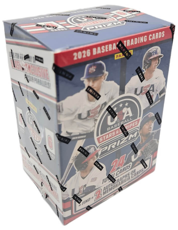 2026 Panini Prizm Stars & Stripes USA Baseball 6 Pack Blaster Box