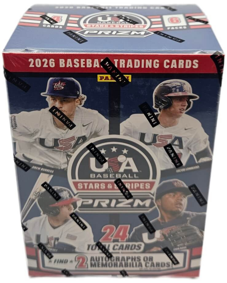 2026 Panini Prizm Stars & Stripes USA Baseball 6 Pack Blaster Box