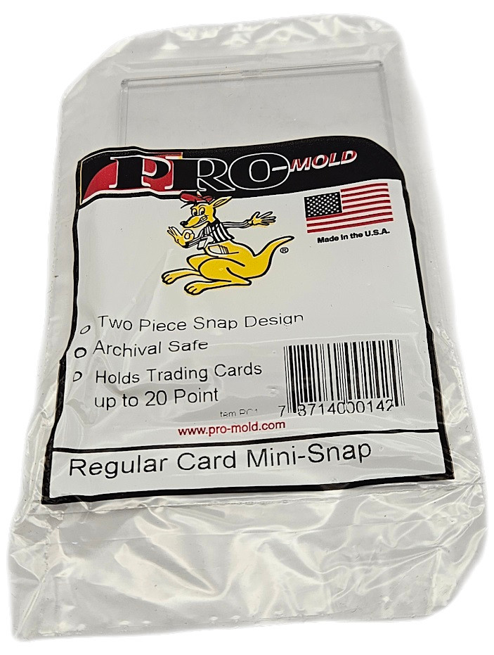 Pro-Mold Regular Card 20pt Mini Snap Holder Fits Card Storage Boxes