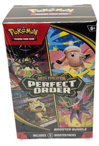 Pokemon Mega Evolution: Perfect Order 6 Pack Booster Bundle Box