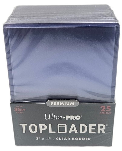 Ultra Pro Premium Toploaders Heavy Duty 3 x 4 Trading Card 25 Count Pack