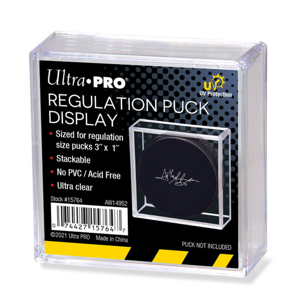 Ultra Pro UV Protected Regulation Size Hockey Puck Display