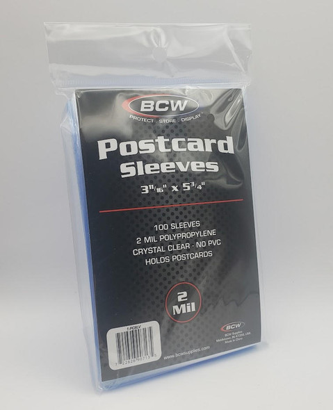  BCW Continental Postcard Sleeves, 100 Piece : Office Products