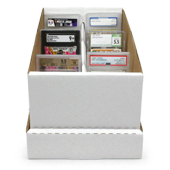 Collect Save Protect Graded Card Size Shoe Box 2-Row Sports Card Storage Box