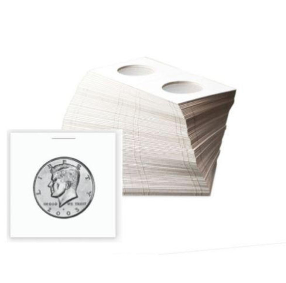 BCW Half Dollar Size 2x2 Paper Coin Flips Bundle of 100