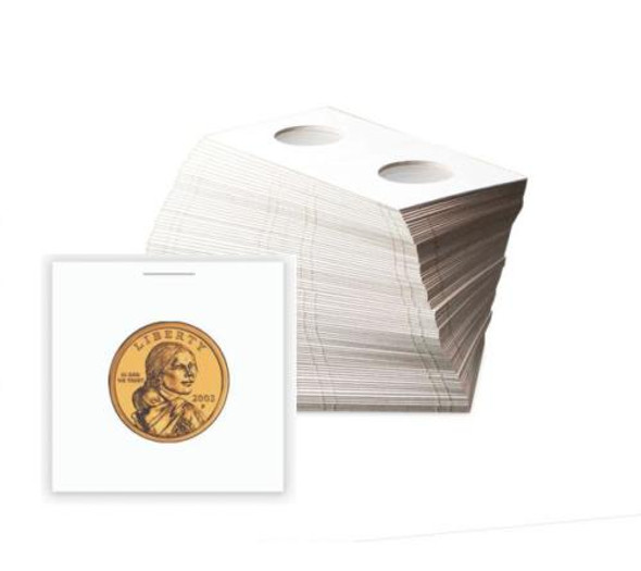 BCW Small Dollar Size 2x2 Paper Coin Flips Bundle of 100