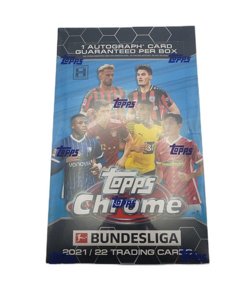 2021-22 Topps Chrome UEFA Champions League Soccer Hobby Box