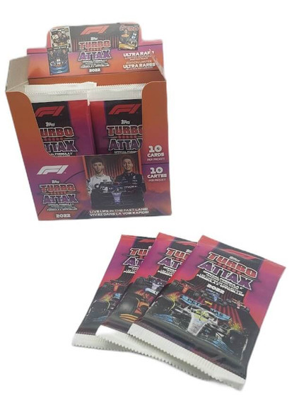(3 Pack Lot) 2022 Topps Turbo Attax Formula 1 Racing Trading Card Game (3 Pack Lot) 2022 Topps Turbo Attax Formula 1 Racing Trading Card Game