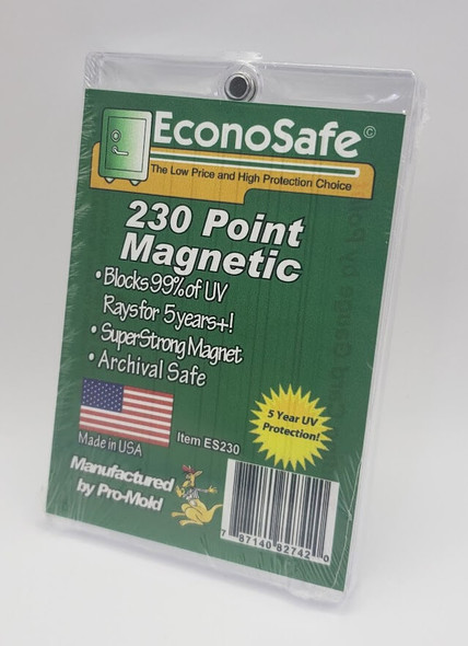 EconoSafe 230pt Thick Size Magnetic Trading Card Holder with UV Protection