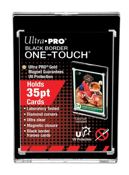 Ultra Pro 35pt Black Border ROOKIE One-Touch Magnetic