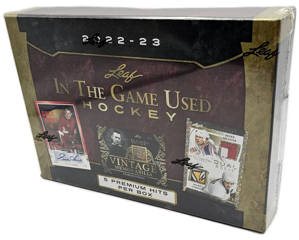 2022-23 Leaf In The Game Used Hockey Hobby Box