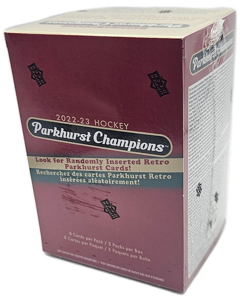 2022-23 Upper Deck Parkhurst Champions Hockey 5 Pack Blaster Box