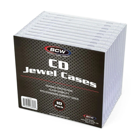 BCW CD Jewel Cases For Compact Disc (10 Pack)