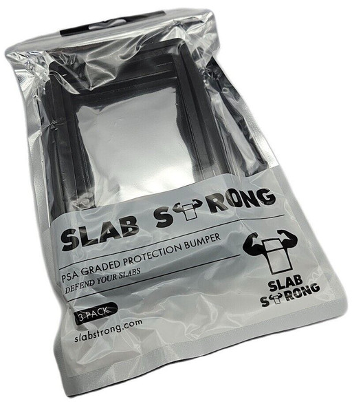 Slab Strong Black Slab Bumper Protects PSA Sized Graded Card Slab (3-Pack)
