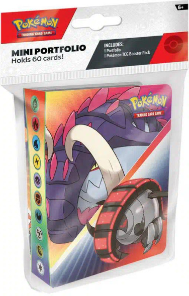 Pokemon 2024 Mini Portfolio With Temporal Forces Booster Pack