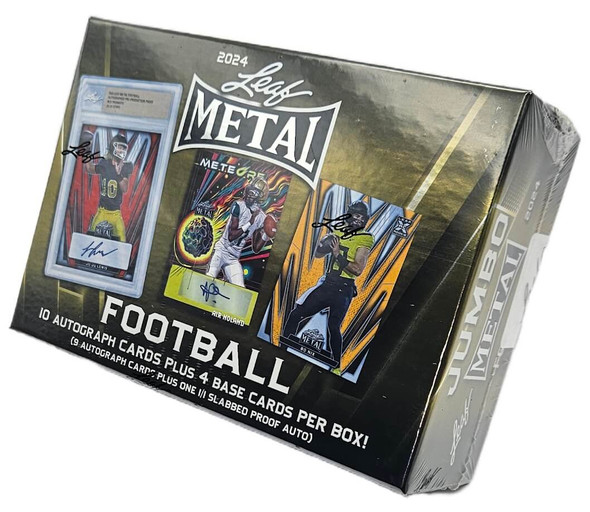 2024 Leaf Metal Football Hobby Jumbo Box