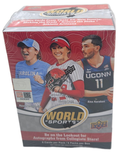 2025 Upper Deck World Of Sports 6 Pack Blaster Box