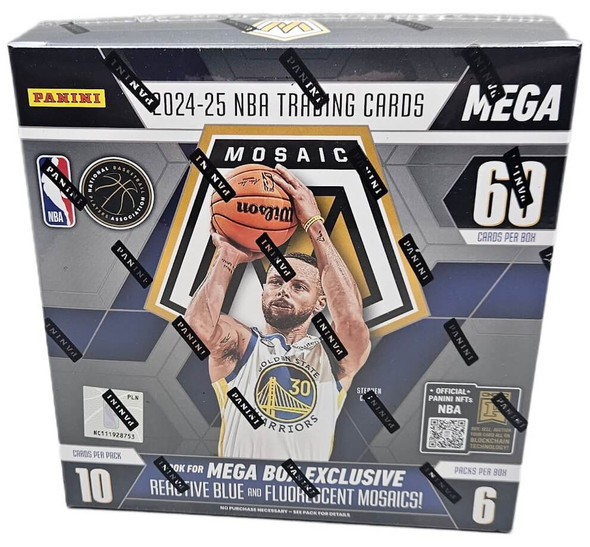 2024-25 Panini Mosaic Basketball 6 Pack Mega Box