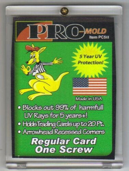 Pro-Mold 20 Pt One Screw Screwdown Trading Card Holder for Regular Cards