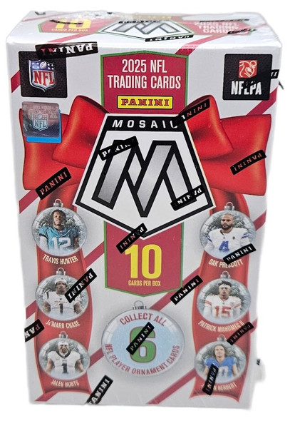 2025 Panini Mosaic Football Holiday Ornament Box