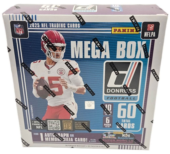 2025 Panini Donruss Football 6 Pack Mega Box