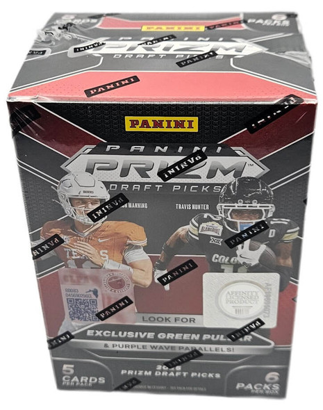 2025 Panini Prizm Draft Picks Football 6 Pack Blaster Box