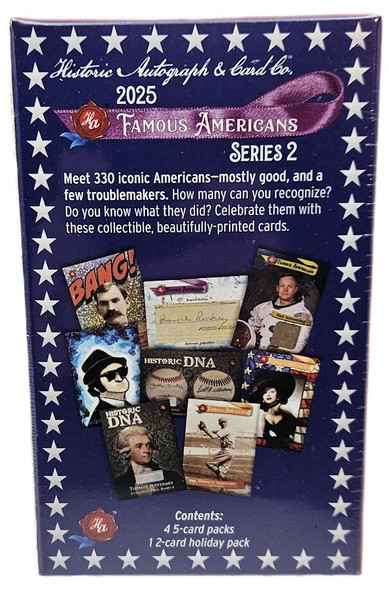 2025 Historic Autographs Famous Americans Series 2 Hobby Box