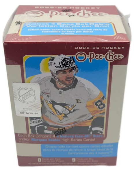2025-26 Upper Deck O-Pee-Chee Hockey 9 Pack Blaster Box