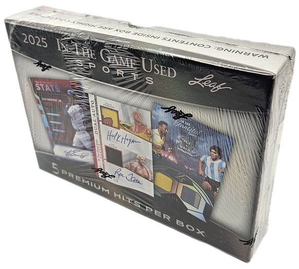 2025 Leaf In The Game Used Sports Hobby Box