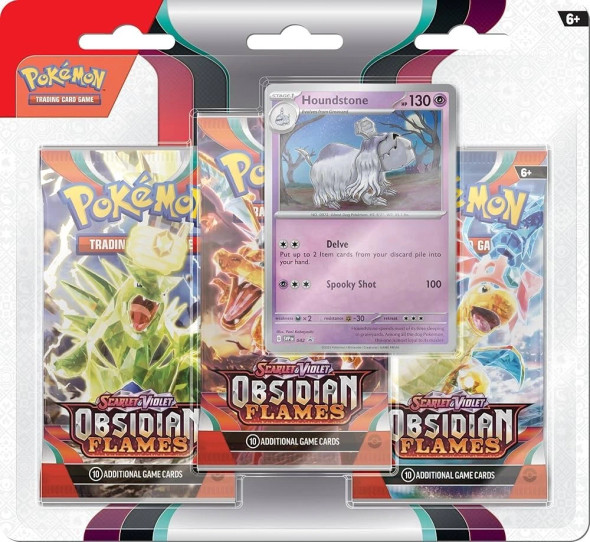 Pokemon Obsidian Flames 3-Pack Blister Houndstone