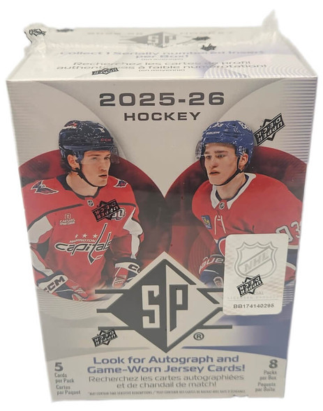 2025-26 Upper Deck SP Hockey 8 Pack Blaster Box