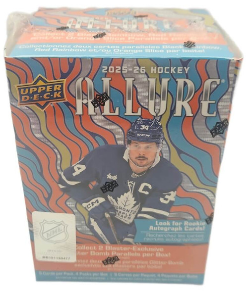 2025-26 Upper Deck Allure Hockey 4 Pack Blaster Box