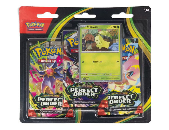 Pokemon Perfect Order 3-Pack Blister Chikorita