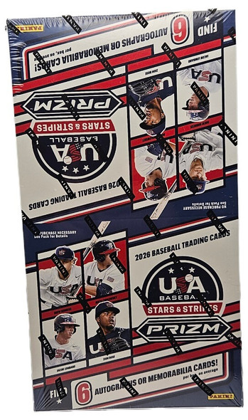 2026 Panini Prizm Stars & Stripes USA Baseball Hobby Box