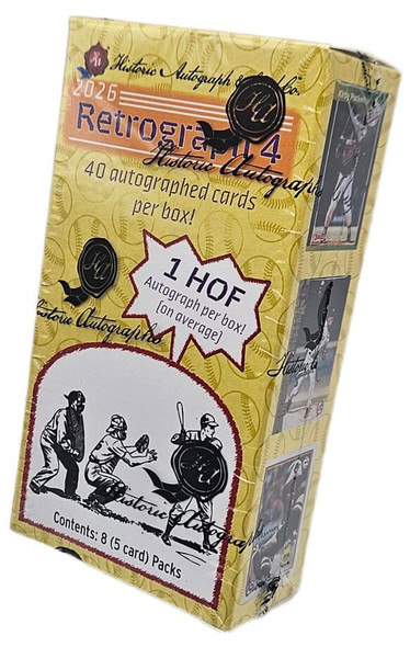 2026 Historic Autographs Retrograph 4 Baseball Hobby Box