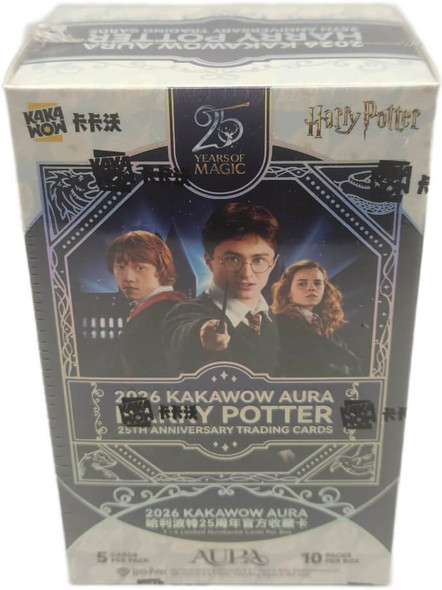 2026 Kakawow Aura Harry Potter 25th Anniversary Trading Cards Hobby Box